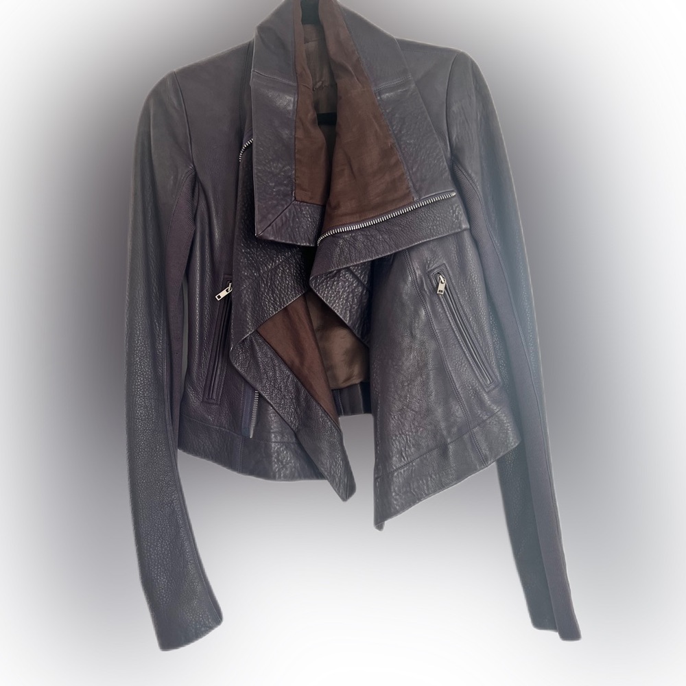 Rick Owen’s Leather Biker Jacket Size 4.